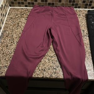 Stretch marrón workout pants